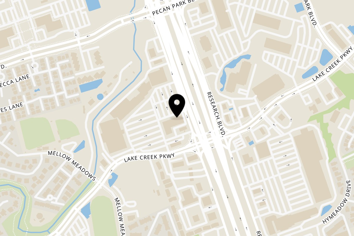 Map showing the location of Saccone's Pizza & Subs Austin on 13776 US-183 #131 in Austin